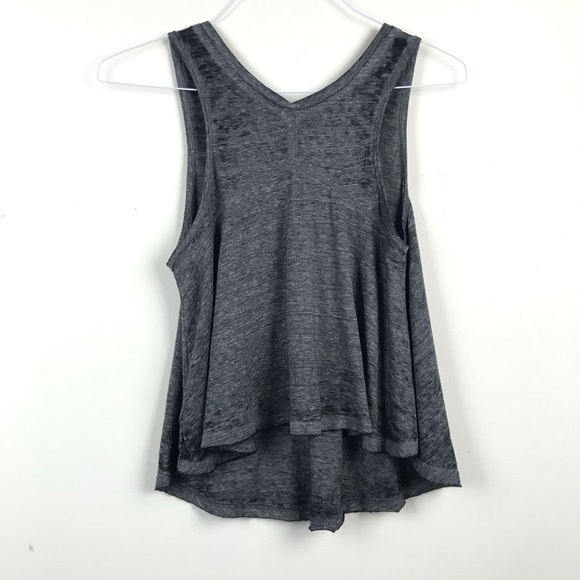 🆕 We the Free People Black Gray burnout tank Top - Picture 4 of 7